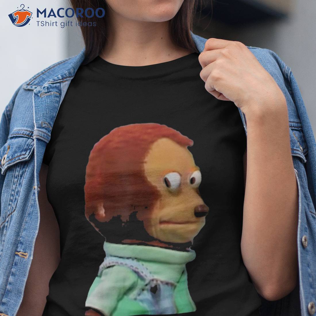 Awkward Monkey Looking Away Puppet Meme Women's T-shirt in 2023