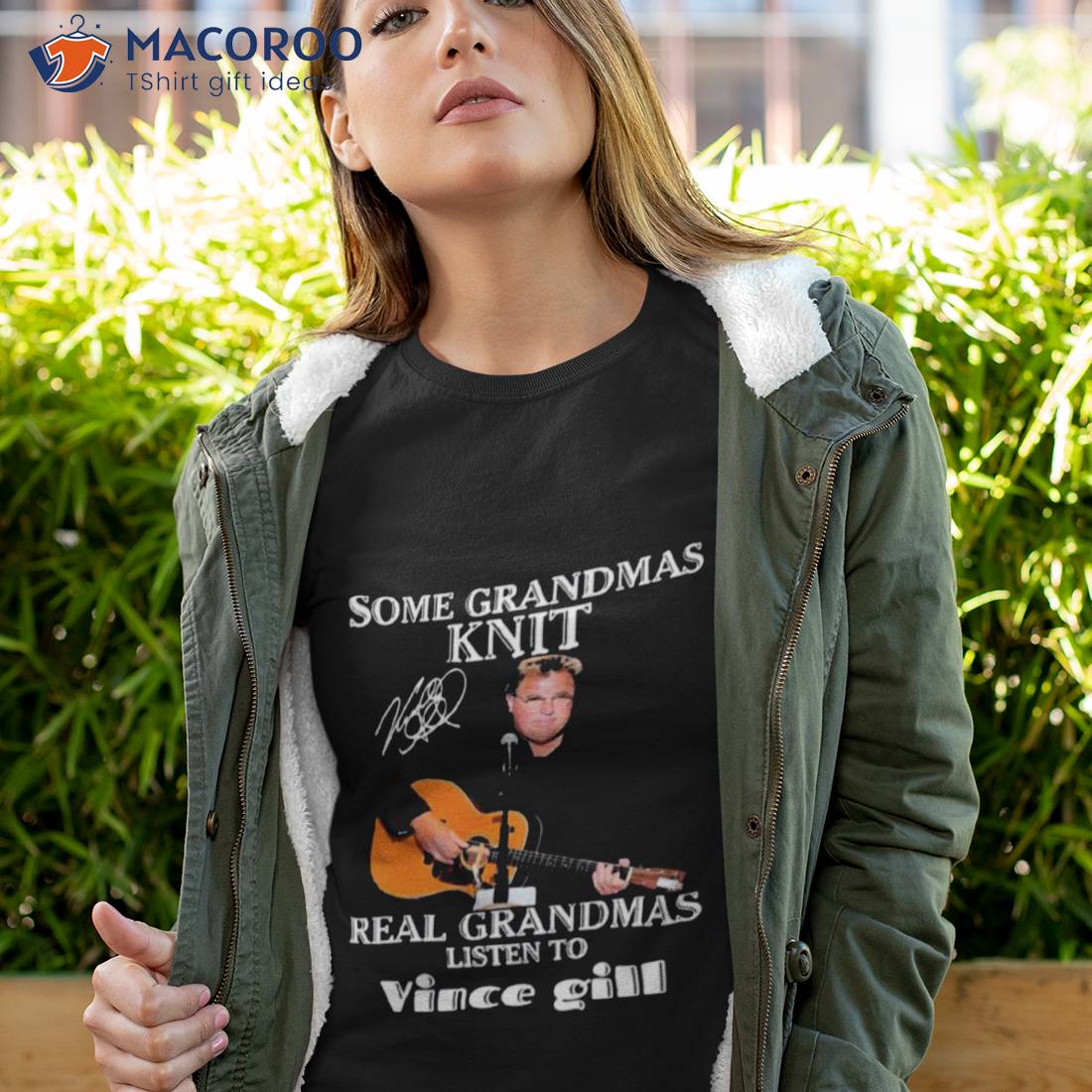 Some Grandmas Knit Signature Real Grandmas Listen To Vince Gill Shirt Some Grandmas Knit Signature Real Grandmas Listen To Vince Gill Shirt