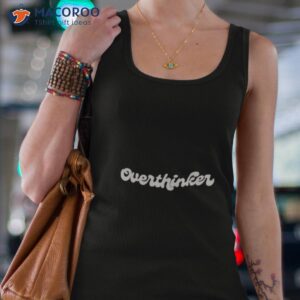 sophie nistico wearing overthinker shark tank shirt tank top 4