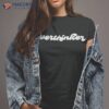 Sophie Nistico Wearing Overthinker Shark Tank Shirt