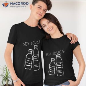 soy souce doodle bottle t shirt tshirt