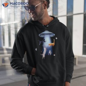 space cat alien abduction extra terrestrial space shirt hoodie 1