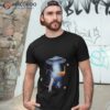 Space Cat Alien Abduction Extra Terrestrial Space Shirt