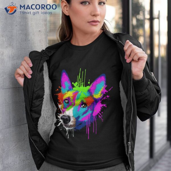 Splash Art Basenji Dog Owner Gift Idea Shirt