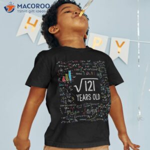 Square Root Of 121 11th Birthday 11 Year Old Gifts Math Bday Shirt