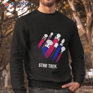 star trek bisexual flag streaks pride shirt sweatshirt