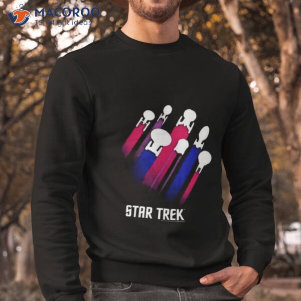 Star Trek Bisexual Flag Streaks Pride Shirt