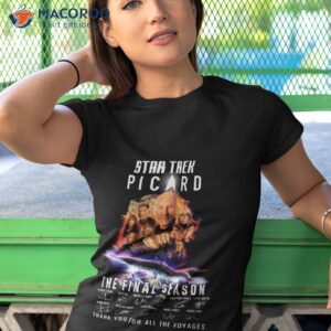 star trek picard the final season 2023 thank you for the memories signatures shirt tshirt 1