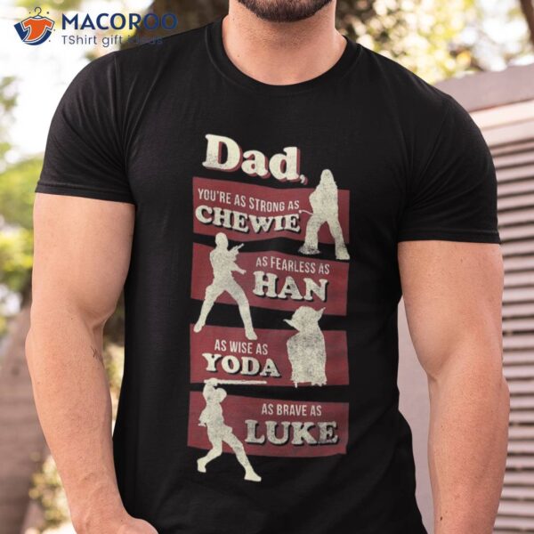 Star Wars Dad You Are As Strong Graphic Shirt