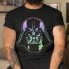 Star Wars Darth Vader Head Neon Gradient Graphic Shirt