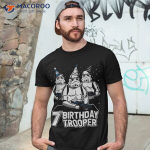 star wars stormtrooper party hats trio 7th birthday trooper shirt tshirt 3