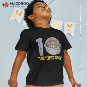 star wars the mandalorian child kids 10th birthday shirt tshirt