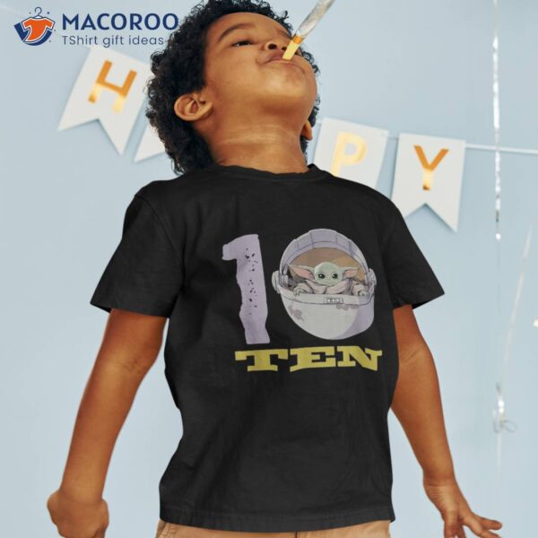 Star Wars The Mandalorian Child Kids 10th Birthday Shirt