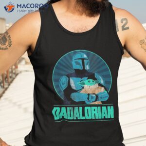 star wars the mandalorian father s day dadalorian retro shirt tank top 3