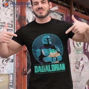 star wars the mandalorian father s day dadalorian retro shirt tshirt 1