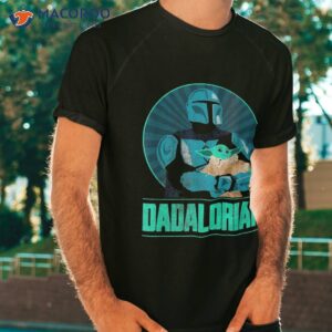 star wars the mandalorian father s day dadalorian retro shirt tshirt