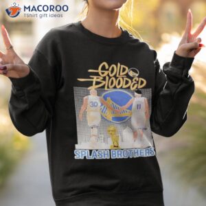 stephen curry and klay thompson splash brothers gold blooded golden signatures shirt sweatshirt 2