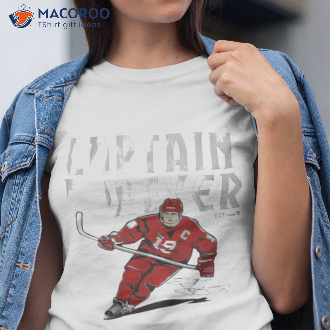 Steve Yzerman Captain Forever Detroit Hockey Signature Shirt Steve Yzerman Captain Forever Detroit Hockey Signature Shirt