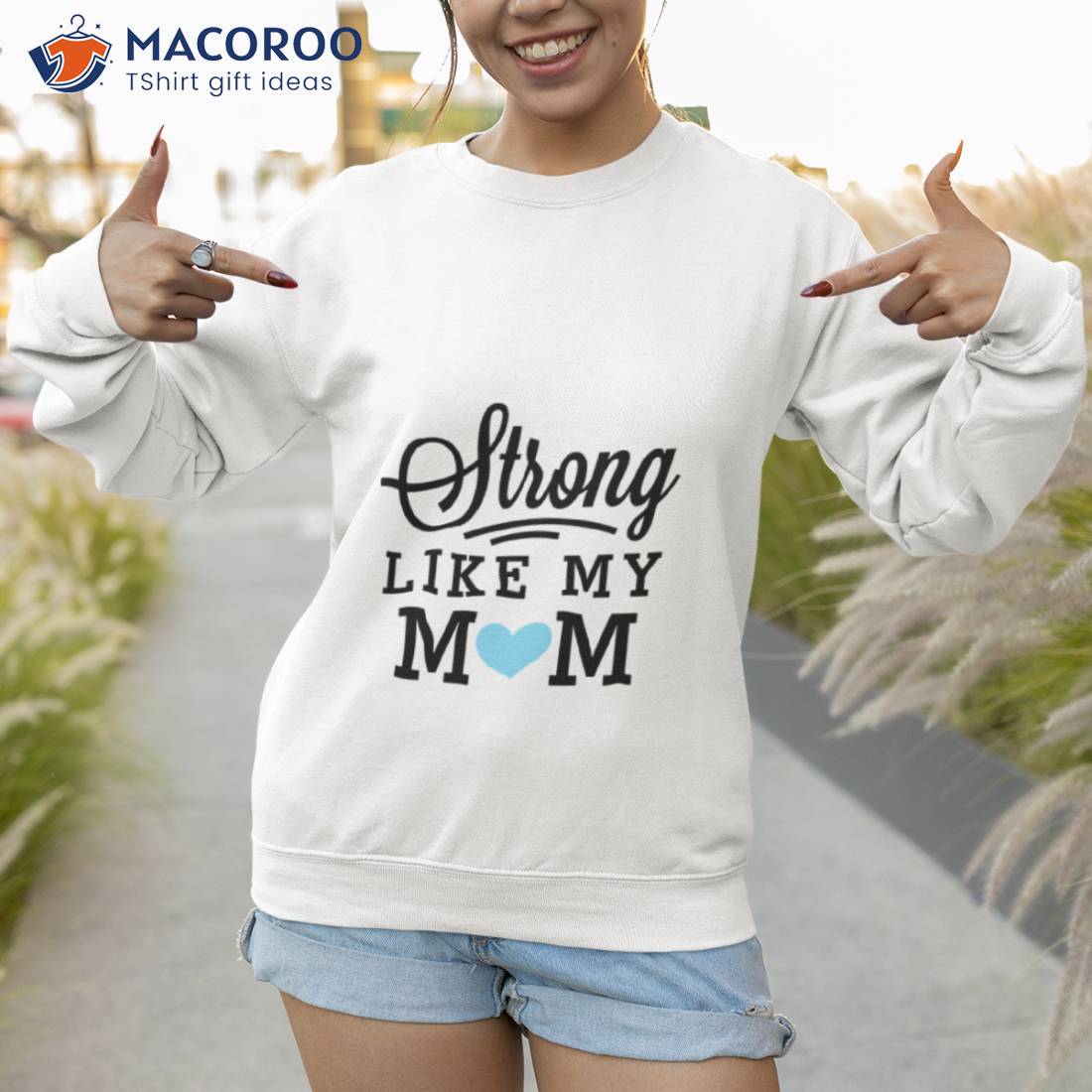 Strong Like My Mom Blue Heart Boys Mother’s Day Shirt Strong Like My Mom Blue Heart Boys Mother’s Day Shirt