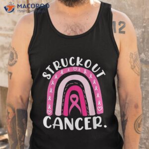 struckout cancer awareness baseball for rainbow shirt tank top