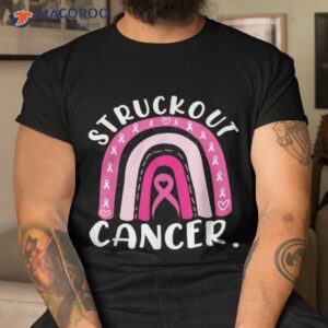 struckout cancer awareness baseball for rainbow shirt tshirt