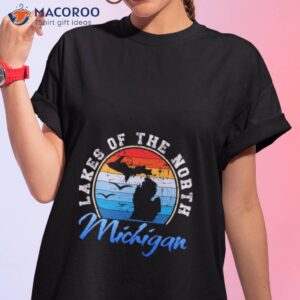 sunset design lakes of the north michigan shirt tshirt 1