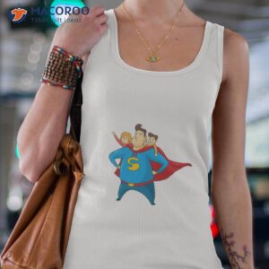 super dad cartoon art fathers day shirt tank top 4