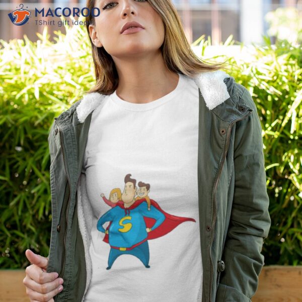 Super Dad Cartoon Art Father’s Day Shirt