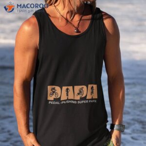 super dad trailblazing pedalling papa mtb shirt tank top 1