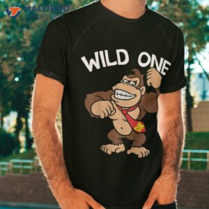 super mario donkey kong wild one shirt tshirt