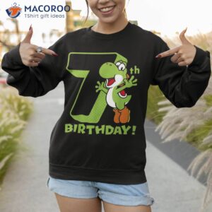 super mario yoshi 7th birthday action portrait shirt sweatshirt 1