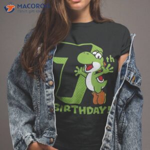 Super Mario Yoshi 7th Birthday Action Portrait Shirt