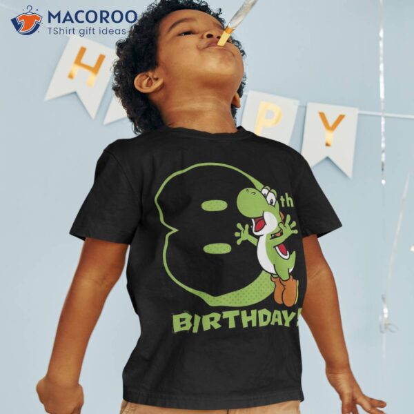 Super Mario Yoshi 8th Birthday Action Portrait Shirt