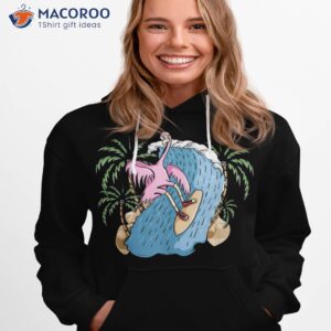 surfer great surfrider waves surfboard surfing flamingo shirt hoodie 1