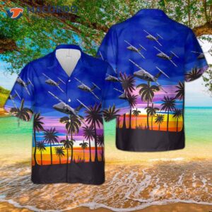 Swedish Air Force Saab Sk60a (105) Hawaiian Shirt