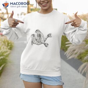 swimming seals t shirt sweatshirt