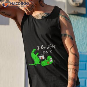 t rex hates cpr shirt tank top 1