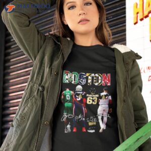 tatum marchand boston celtics new england patriots boston bruins and boston red sox signatures shirt tshirt 2