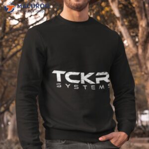 tckr systems white black mirror shirt sweatshirt