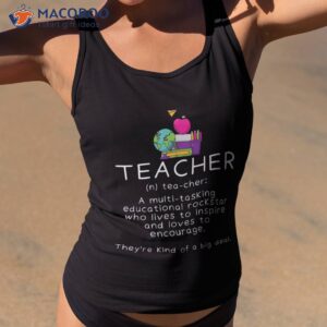 teacher definition funny teaching school shirt tank top 2