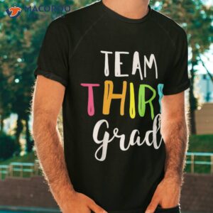 team 3rd third grade teacher back to school top boys girls shirt tshirt