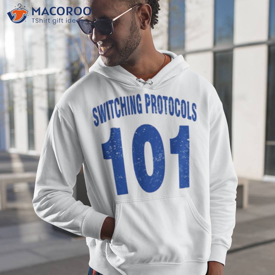 Team Shirt 101 Switching Protocols Blue Letters Shirt Team Shirt 101 Switching Protocols Blue Letters Shirt