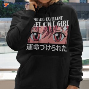 Teen Girls Figure Slogan Graphic You Are Excellent Anime Shirt