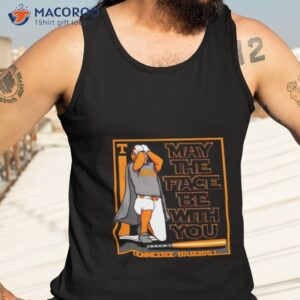 tennessee baseball may the face be with you shirt tank top 3