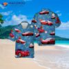 Tesla Model S Plaid Red Hawaiian Shirt