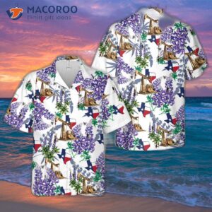 Texas Oil Pipeline Pumpjack Hawaiian Shirt