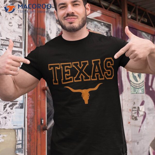 Texas Tx Usa Bull America Font Shirt