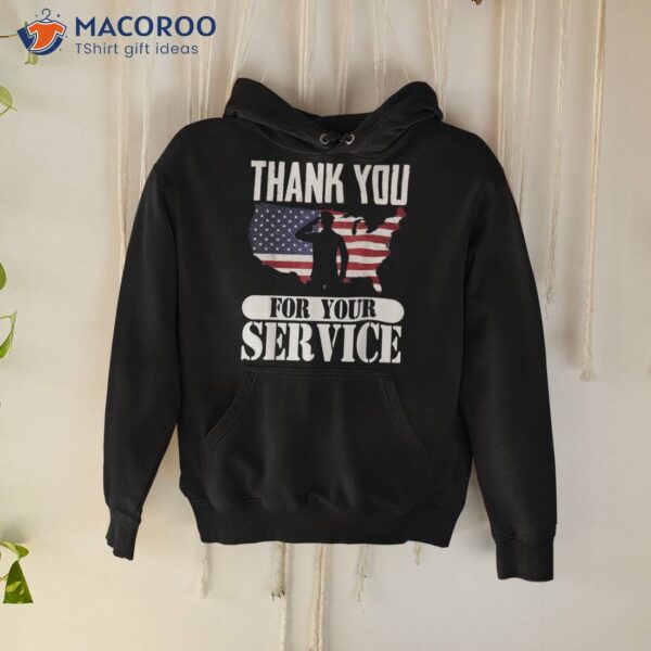 Thank You For Your Service Patriotic Veterans Day Shirt