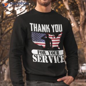 thank you for your service patriotic veterans day shirt sweatshirt