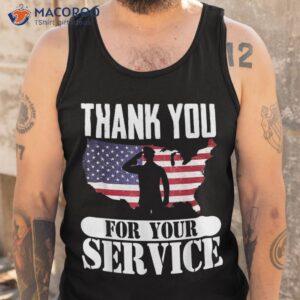 thank you for your service patriotic veterans day shirt tank top